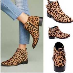Steven by Steve Madden Leopard Ankle Booties